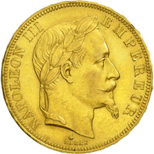 France, Napoléon III, 50 Francs, 1864, Paris, SUP, Or, KM:804.1, Gadoury 1112