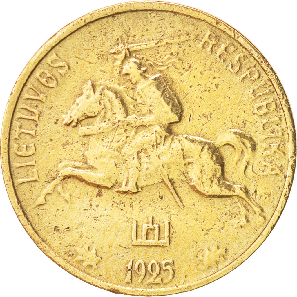 Lithuania, 10 Centu, 1925, King's Norton, KM:73