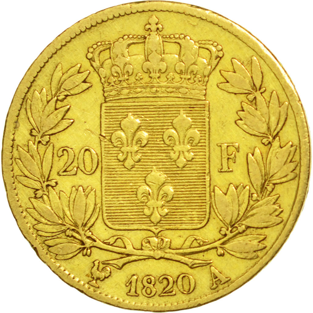 Monnaie, France, Louis XVIII, Louis XVIII, 20 Francs, 1820, Paris, TB, Or