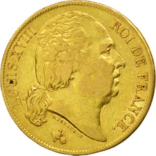 Monnaie, France, Louis XVIII, Louis XVIII, 20 Francs, 1824, Paris, TTB, Or