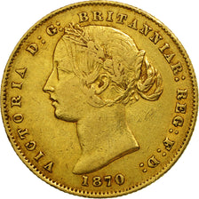 Australia, Victoria, Sovereign, 1870, Sydney, VF(30-35), Gold, KM:4