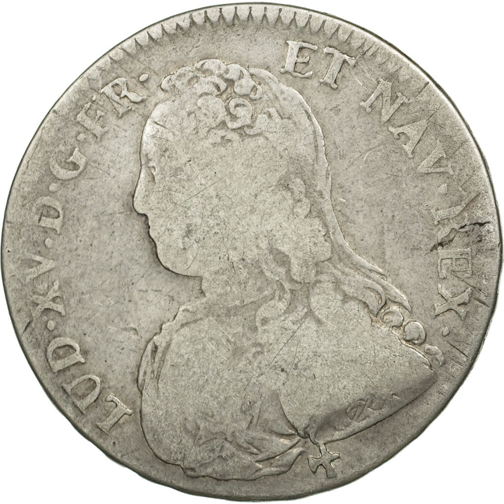 Moneta, Francja, Louis XV, 1/2 Écu aux branches d'olivier, 1/2 ECU, 44 Sols