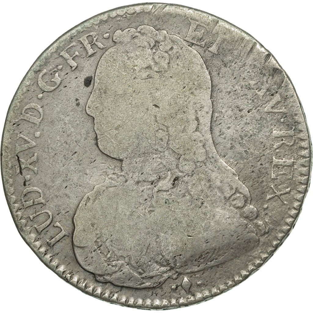 Moneta, Francja, Louis XV, 1/2 Écu aux branches d'olivier, 1/2 ECU, 44 Sols