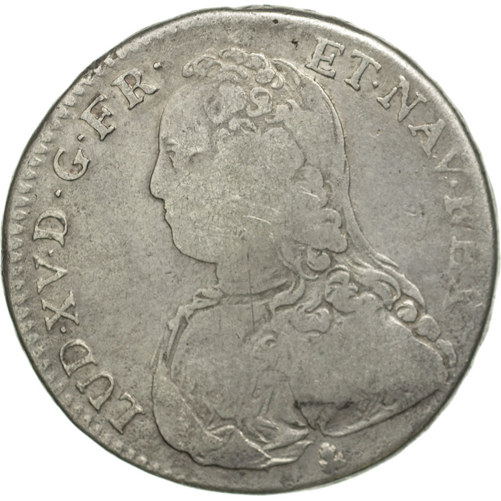 Moneta, Francja, Louis XV, 1/2 Écu aux branches d'olivier, 1/2 ECU, 44 Sols