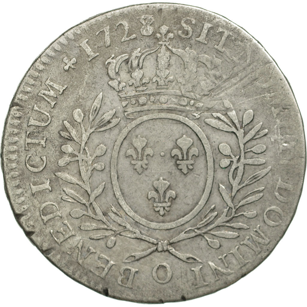 Moneta, Francja, Louis XV, 1/2 Écu aux branches d'olivier, 1/2 ECU, 44 Sols