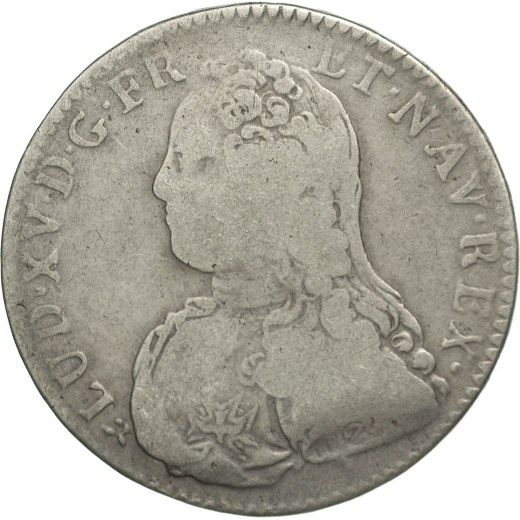 Moneta, Francja, Louis XV, 1/2 Écu aux branches d'olivier, 1/2 ECU, 44 Sols