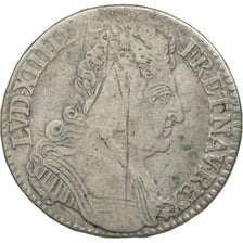 France, Louis XIV, 1/2 Écu aux 3 couronnes, 1710/1709, Paris, Gadoury 199