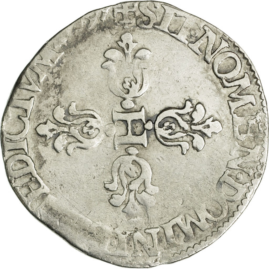 Moneta, Francja, Henri IV, Demi Franc, Demi Franc, 1597, Amiens, VF(20-25)