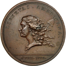 United States, Medal, Libertas Americana, History, 1781, Dupré, EF(40-45)
