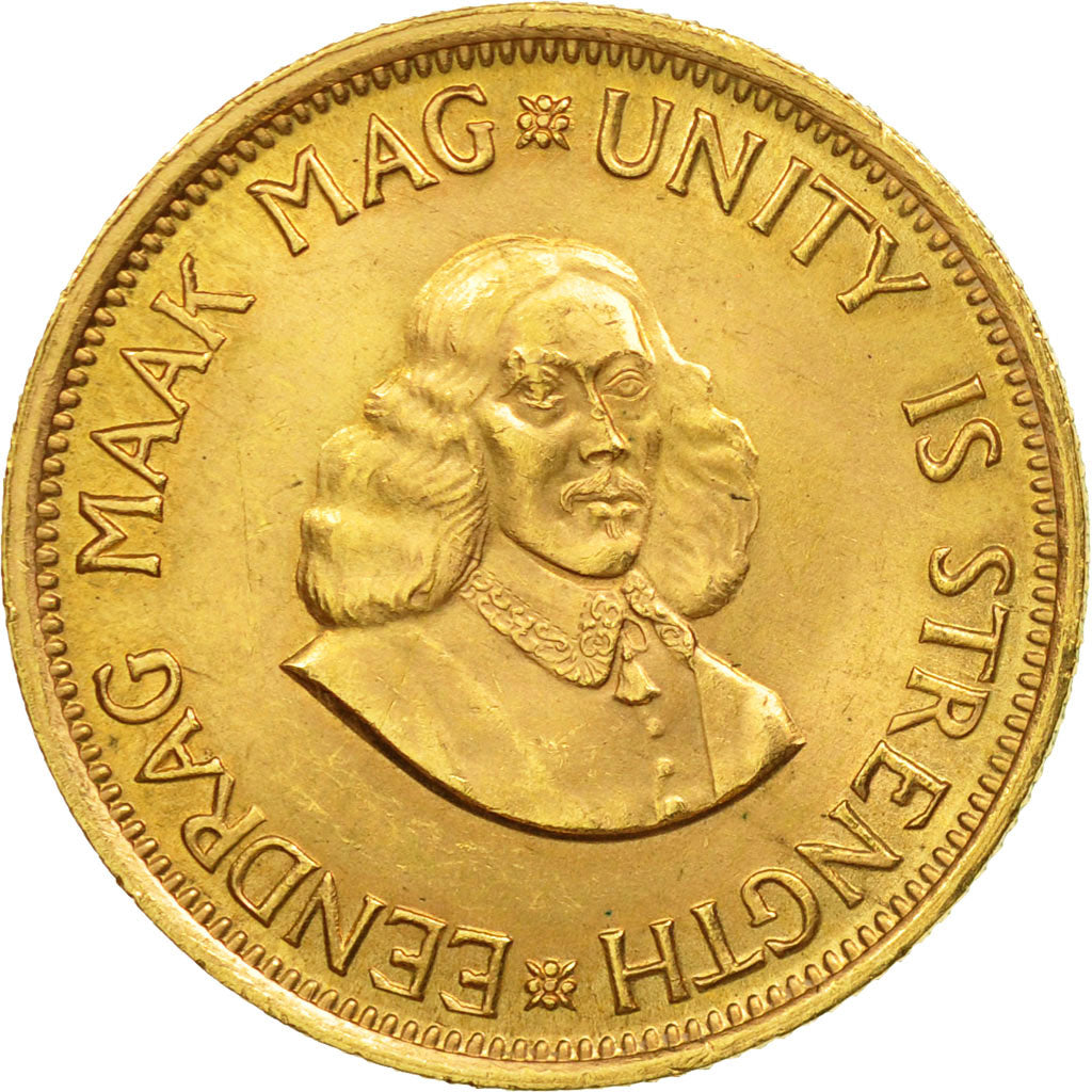 Coin, South Africa, 2 Rand, 1966, AU(55-58), Gold, KM:64