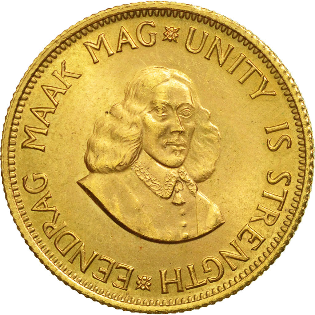 South Africa, 2 Rand, 1962, AU(55-58), Gold, KM:64