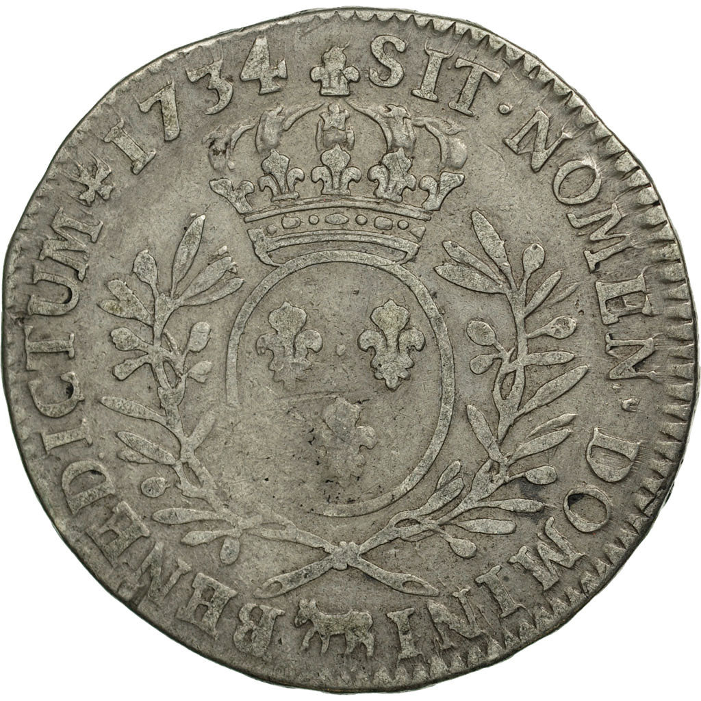 Moneta, Francja, Louis XV, 1/2 Écu aux branches d'olivier, 1/2 ECU, 44 Sols