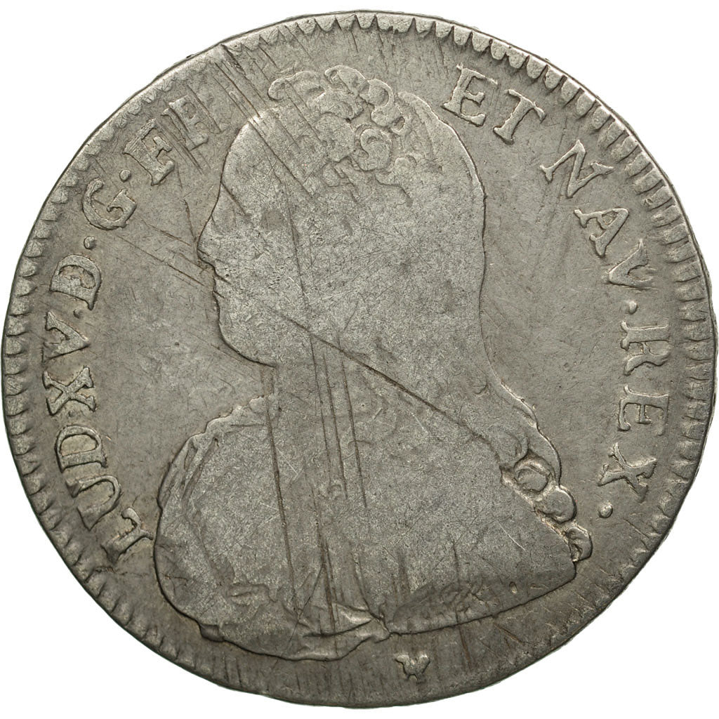 Moneta, Francja, Louis XV, 1/2 Écu aux branches d'olivier, 1/2 ECU, 44 Sols