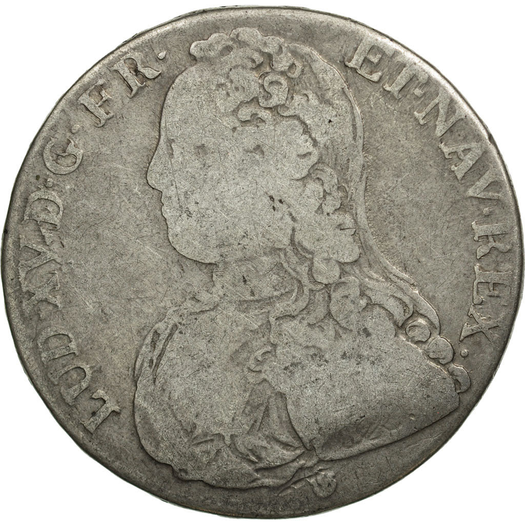 Coin, France, Louis XV, 1/2 Écu aux branches d'olivier, 1/2 ECU, 44 Sols, 1726