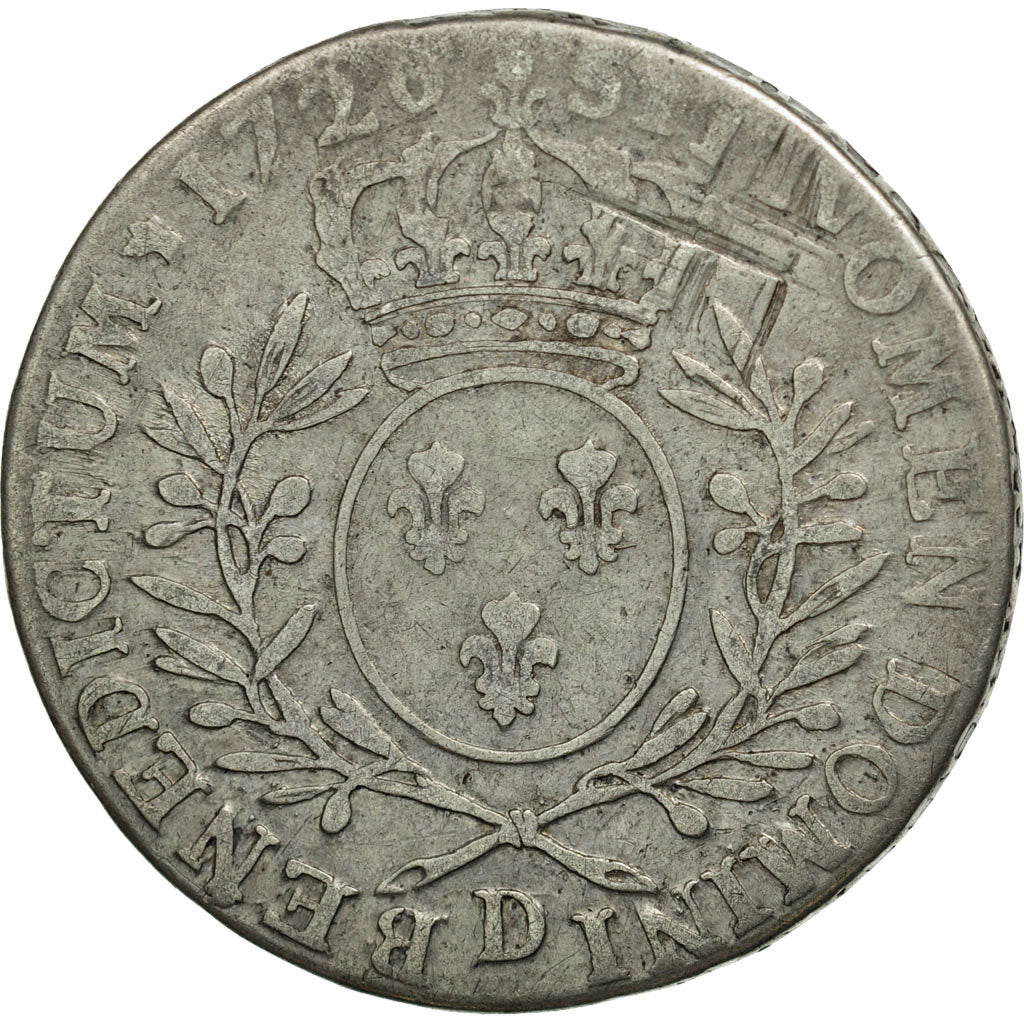 Coin, France, Louis XV, 1/2 Écu aux branches d'olivier, 1/2 ECU, 44 Sols, 1726