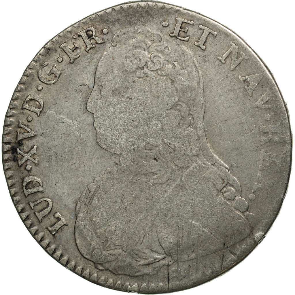 Moneta, Francja, Louis XV, 1/2 Écu aux branches d'olivier, 1/2 ECU, 44 Sols