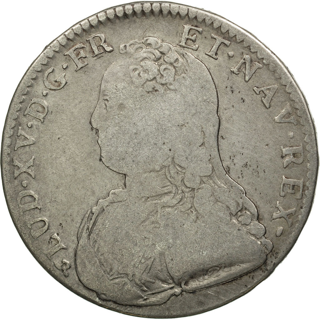 Coin, France, Louis XV, 1/2 Écu aux branches d'olivier, 1/2 ECU, 44 Sols, 1729