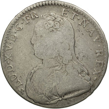 Coin, France, Louis XV, 1/2 Écu aux branches d'olivier, 1/2 ECU, 44 Sols, 1729