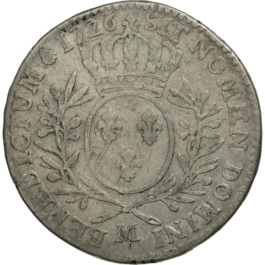 Moneta, Francja, Louis XV, 1/2 Écu aux branches d'olivier, 1/2 ECU, 44 Sols