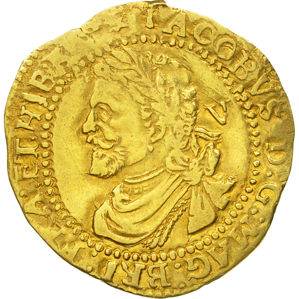 Monnaie, Grande-Bretagne, James I, 1/4 Laurel, 1/4 Laurel, Undated, TTB, Or