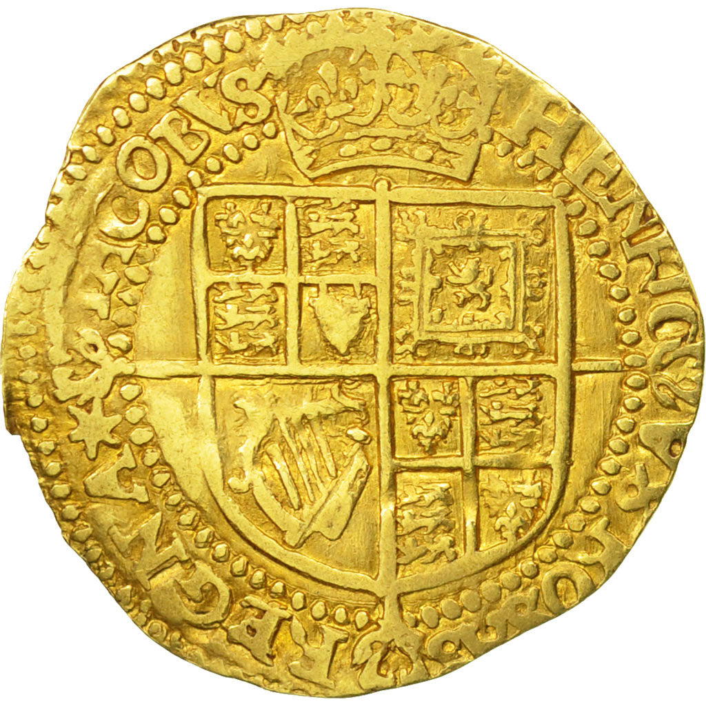 Monnaie, Grande-Bretagne, James I, 1/4 Laurel, 1/4 Laurel, Undated, TTB, Or