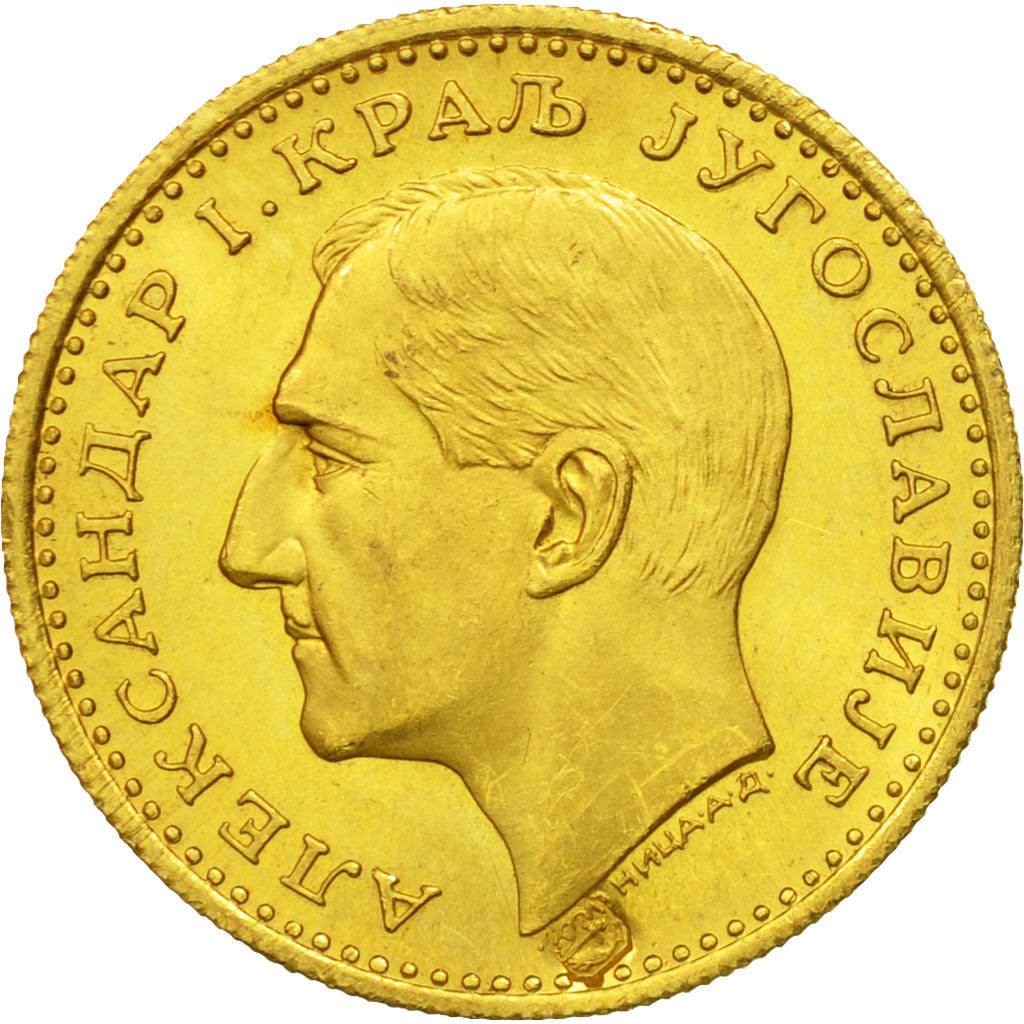 Yugoslavia, Alexander I, Dukat, 1931, MS(60-62), Gold, KM:12.1