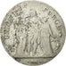 Moneda, Francia, Union et Force, 5 Francs, 1795, Paris, BC+, Plata, KM:639.1