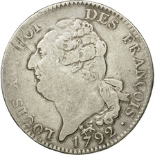 Coin, France, Écu de 6 livres françois, ECU, 6 Livres, 1792, Paris, VF(30-35)