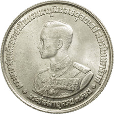 Thailand, Rama IX, 20 Baht, 1963, AU(55-58), Silver, KM:86