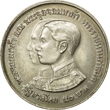 Thailand, Rama IX, 50 Baht, 1974, AU(55-58), Silver, KM:101