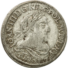 Poland, Johann III Sobieski, 6 Groschen, 1680, VF(30-35), Silver, KM:122