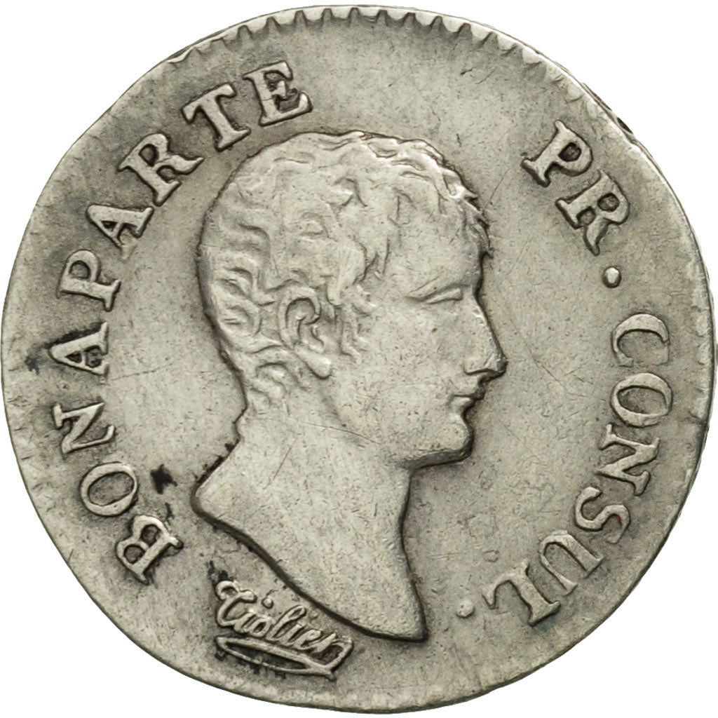 France, Napoléon I, 1/4 Franc, 1803, Paris, EF(40-45), Silver, KM:653.1