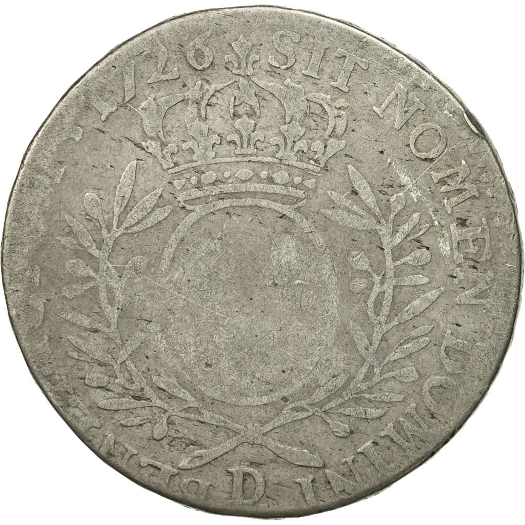 Moneta, Francja, Louis XV, 1/2 Écu aux branches d'olivier, 1/2 ECU, 44 Sols