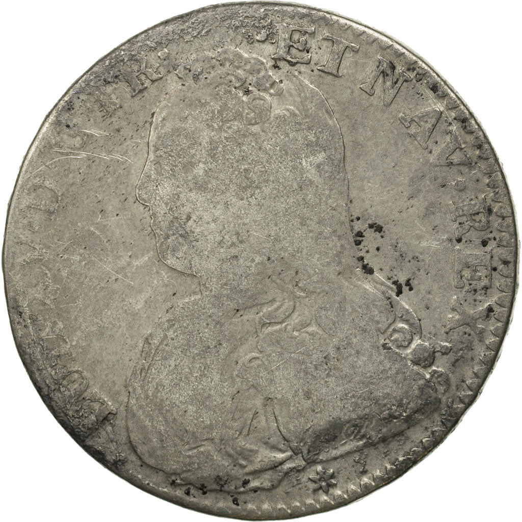 Monnaie, France, Louis XV, 1/2 Écu aux branches d'olivier, 1/2 ECU, 44 Sols