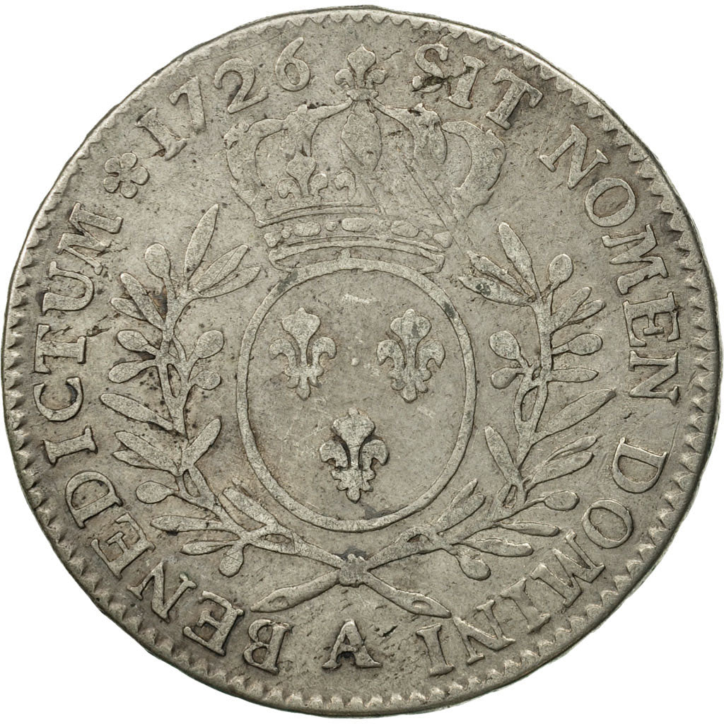 Monnaie, France, Louis XV, 1/2 Écu aux branches d'olivier, 1/2 ECU, 44 Sols