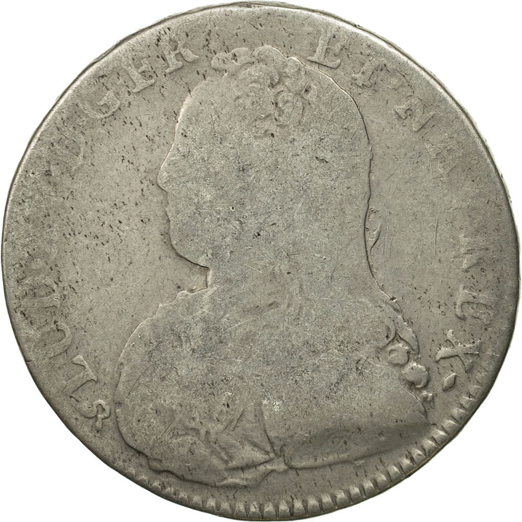 Coin, France, Louis XV, 1/2 Écu aux branches d'olivier, 1/2 ECU, 44 Sols, 1732