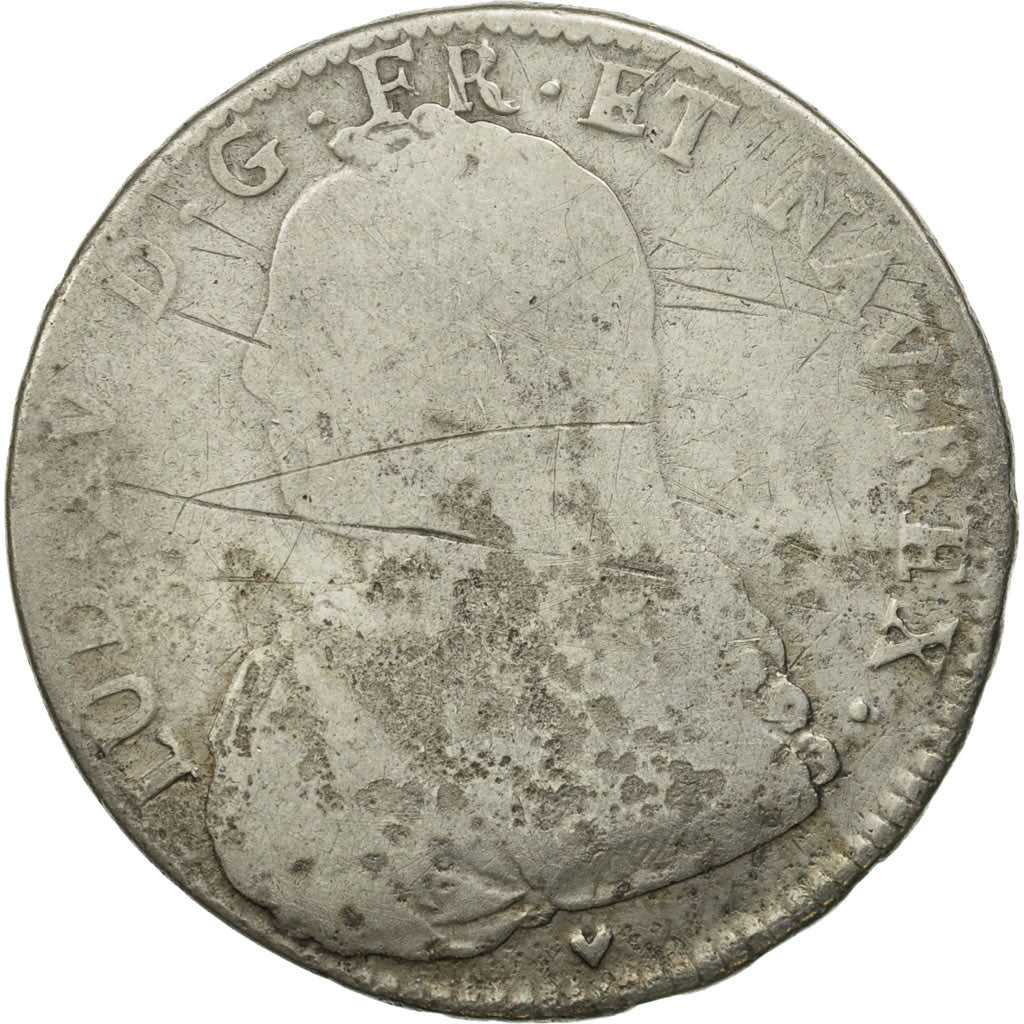Münze, Frankreich, Louis XV, 1/2 Écu aux branches d'olivier, 1/2 ECU, 44 Sols