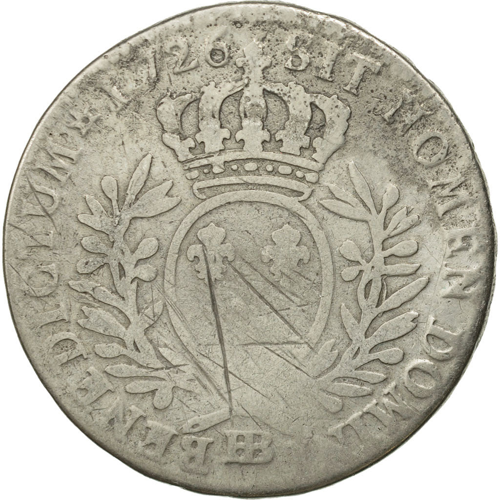 Münze, Frankreich, Louis XV, 1/2 Écu aux branches d'olivier, 1/2 ECU, 44 Sols