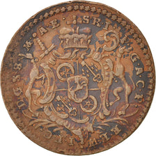 Monnaie, Etats allemands, MAINZ, Johann Friedrich Karl, 3 Pfennig, Dreier, 1759