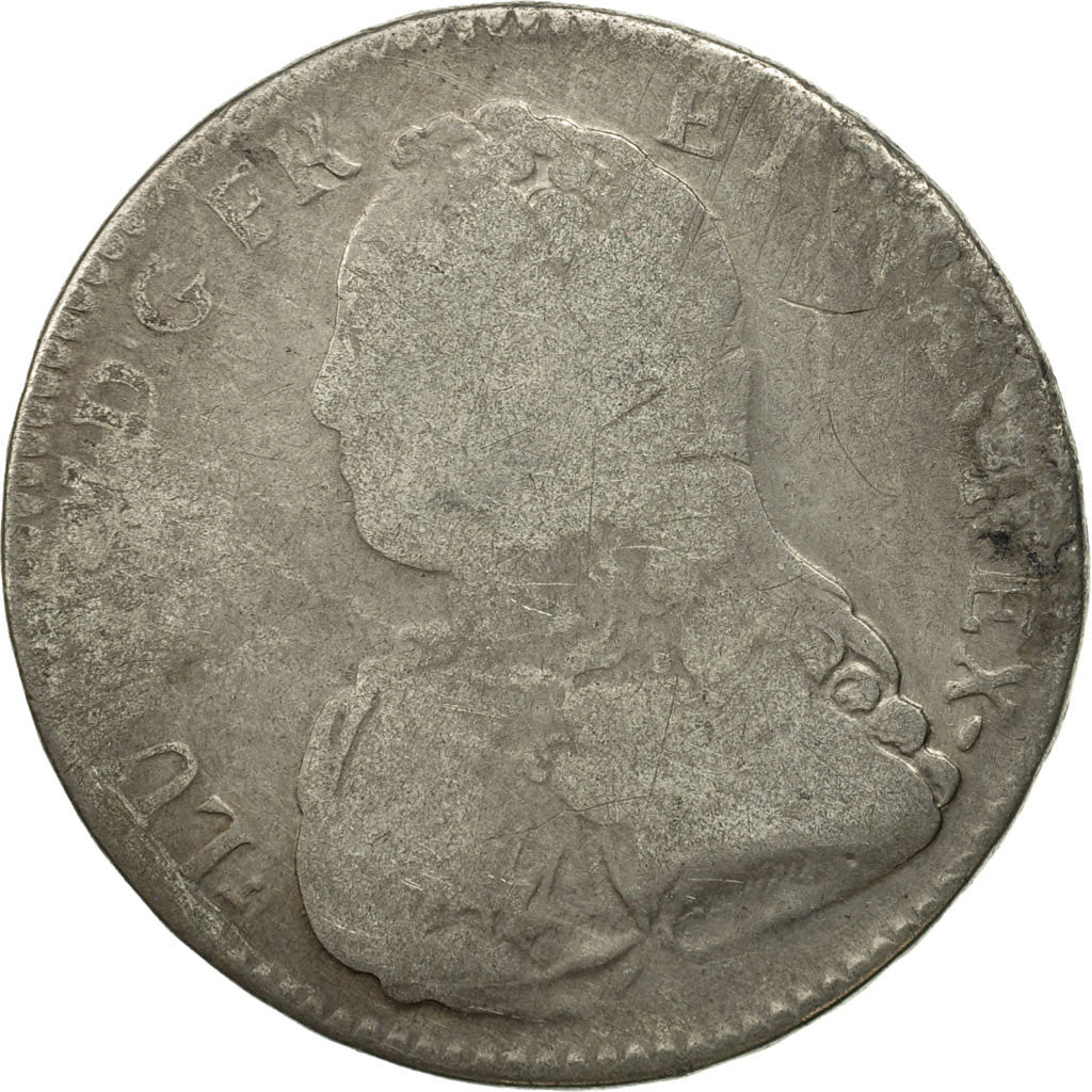 Münze, Frankreich, Louis XV, 1/2 Écu aux branches d'olivier, 1/2 ECU, 44 Sols