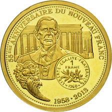 Frankrijk, Medal, Nouveau Franc, French Fifth Republic, History, 2013, UNC-