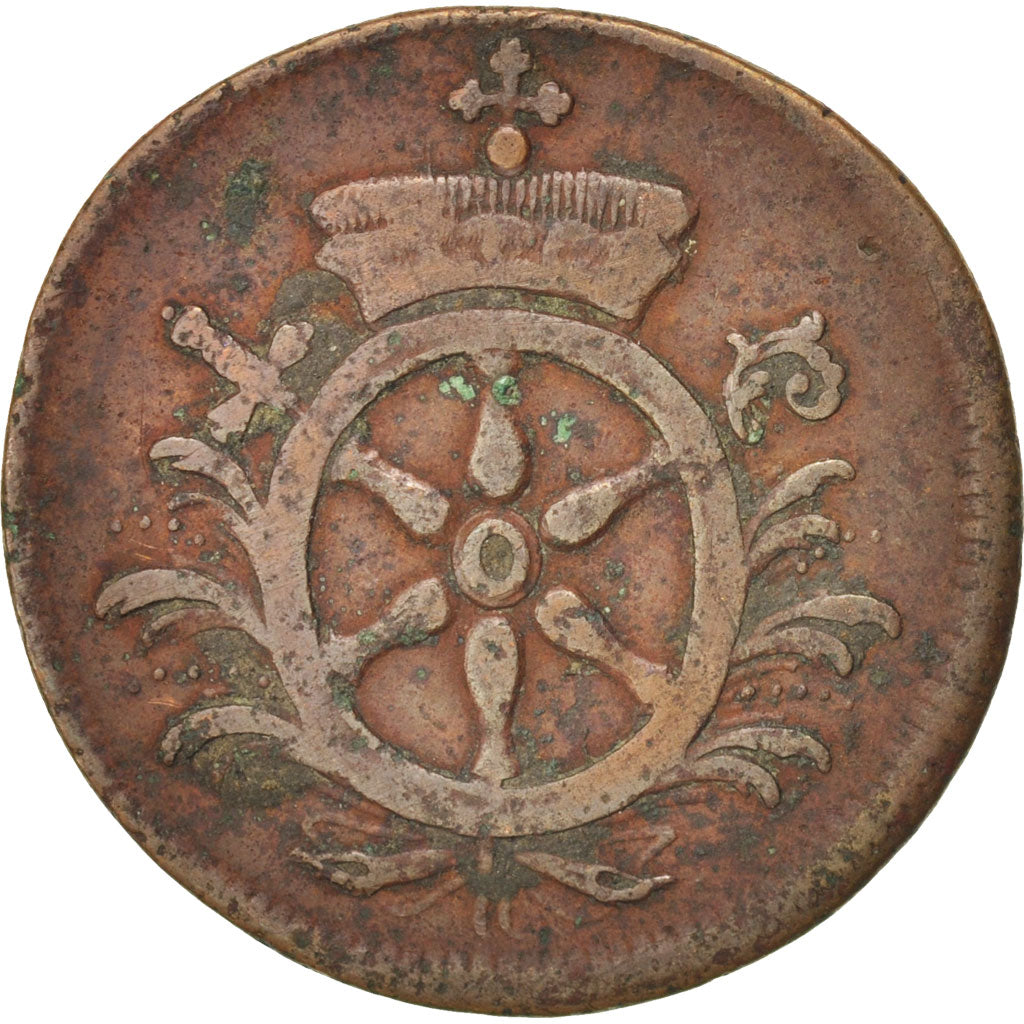 German States, MAINZ, Emeric Josef, 2 Pfennig, 1766, KM:356