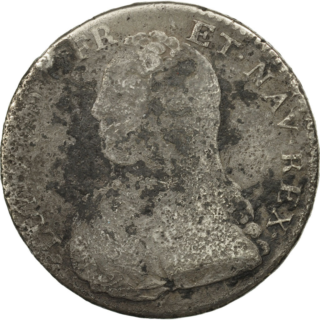 Coin, France, Louis XV, 1/2 Écu aux branches d'olivier, 1/2 ECU, 44 Sols, 1728
