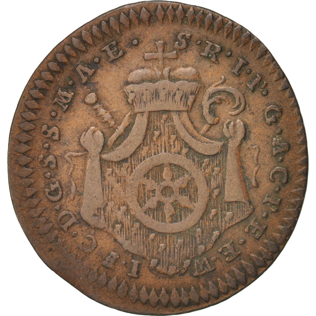 German States, MAINZ, Johann Friedrich Karl, 2 Pfennig, 1760, KM:319