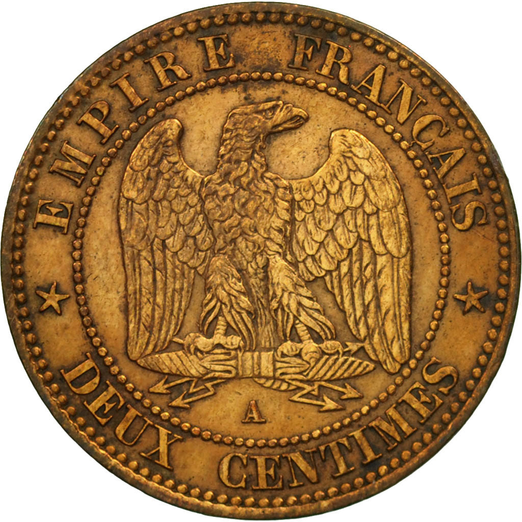 Coin, France, Napoleon III, Napoléon III, 2 Centimes, 1862, Paris, EF(40-45)