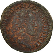 France, LORRAINE, Liard, 1708, F(12-15), Copper, Boudeau:1594