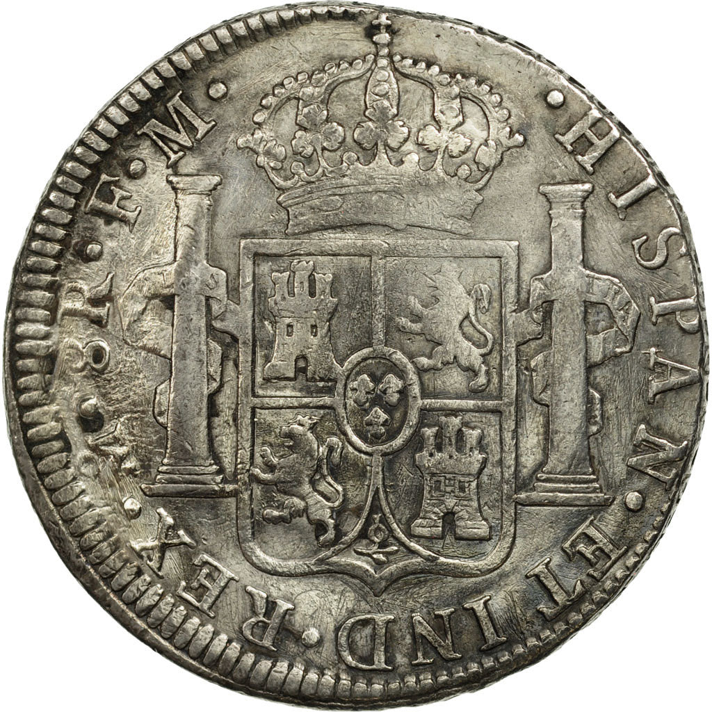 Mexico, Charles III, 8 Réales, 1785, Mexico, EF(40-45), Silver, KM:106.2a