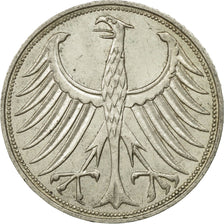 GERMANY - FEDERAL REPUBLIC, 5 Mark, 1972, Hamburg, AU(55-58), Silver, KM:112.1