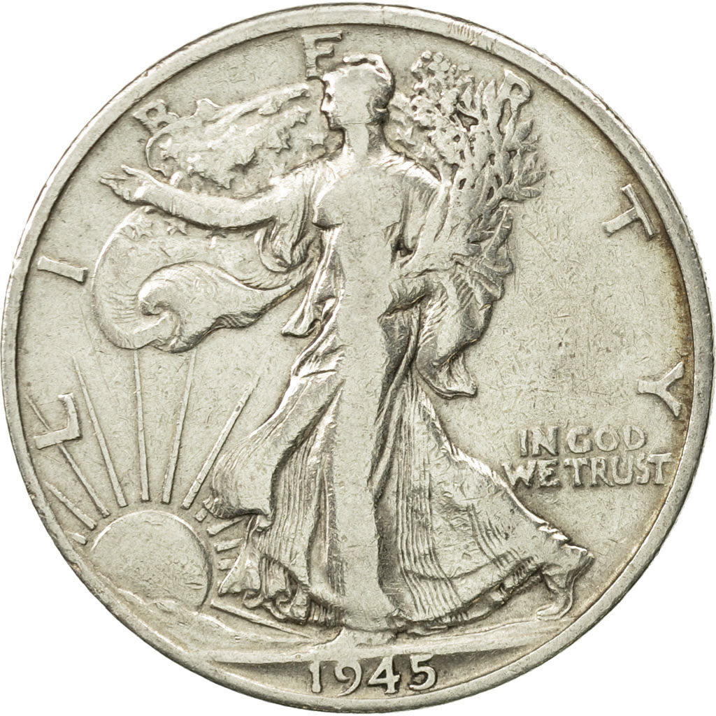 United States, Walking Liberty Half Dollar, 1945, San Francisco, KM 142
