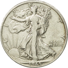 United States, Walking Liberty Half Dollar, 1945, San Francisco, KM 142